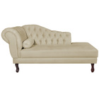 Recamier Diana 185cm Lado Direito Suede Bege - Amarena Móveis