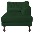 Recamier Diana 185cm Lado Direito Suede Verde - Amarena Móveis