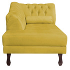 Recamier Diana 185cm Lado Esquerdo Suede Amarelo - Amarena Mó