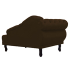 Recamier Divã Capitonê Larissa - Lado Direito - Suede - Ds Es