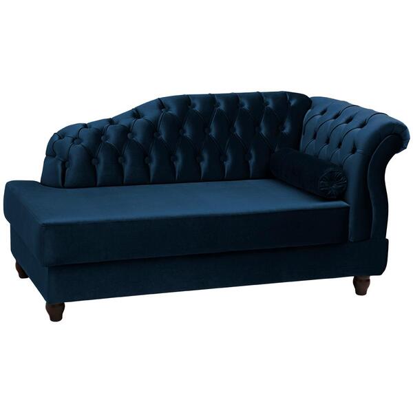 Recamier Diva Chaise Capitone 160 Cm Pes Mdf Gane Veludo Peer