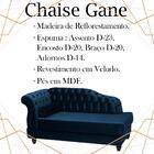 Recamier Diva Chaise Capitone 160 Cm Pes Mdf Gane Veludo Peer