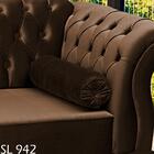 Recamier Diva Chaise Capitone 160 Cm Pes Mdf Gane Veludo Peer