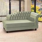 Recamier Diva Chaise Capitone 160 Cm Pes Mdf Gane Veludo Peer