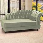 Recamier Diva Chaise Capitone 160 Cm Pes Mdf Gane Veludo Peer