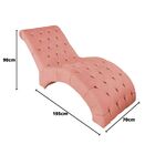 Recamier Divã Espreguiçadeira Para Sala Cliníca  Aline Suede