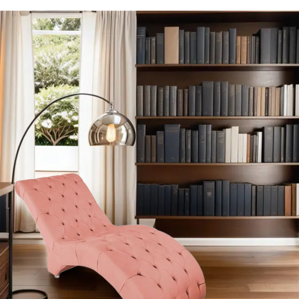 Recamier Divã Espreguiçadeira Para Sala Cliníca Elisa Suede C