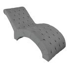 Recamier Divã Espreguiçadeira Para Sala Cliníca Lara Veludo C