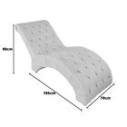 Recamier Divã Espreguiçadeira Para Sala Cliníca Leila Suede B