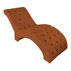 Recamier Divã Espreguiçadeira Para Sala Cliníca Leila Suede T