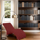 Recamier Divã Espreguiçadeira Sala Cliníca Leila Veludo Bordô