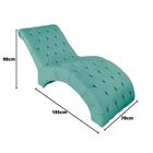 Recamier Divã Espreguiçadeira Sala E Cliníca Bárbara Suede Az