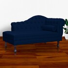 Recamier Divã Larissa Capitonê Lado Esquerdo Corino Cores - D