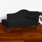 Recamier Divã Larissa Capitonê Lado Esquerdo Corino Cores - D