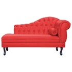 Recamier Divã Larissa Capitonê Lado Esquerdo Corino Cores - D