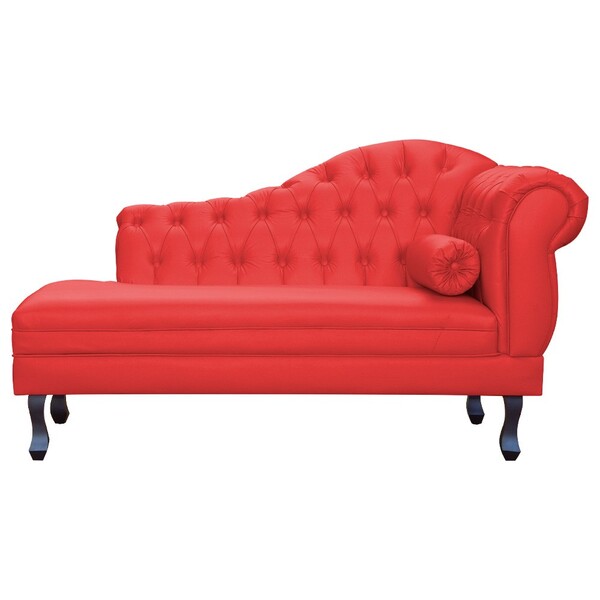 Recamier Divã Larissa Capitonê Lado Esquerdo Corino Cores - D