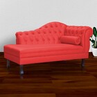 Recamier Divã Larissa Capitonê Lado Esquerdo Corino Cores - D