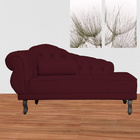 Recamier Divã Larissa Suede - Lado Direito - Ds Estofados - B