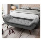 Recamier Divã Odessa P04 160 Cm Suede - Amarena Móveis - Cinz