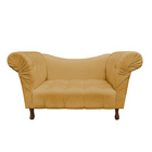 Recamier Divã Rio 1 50m Suede Mostarda - Dominic Decor