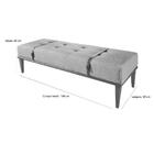 Recamier Em Linho Yarin Linho Cinza