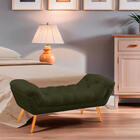 Recamier Estofada Casal Ayla Veludo Chocolate