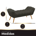 Recamier Estofada Casal Ayla Veludo Tabaco