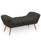 Recamier Estofada Casal Ayla Veludo Tabaco