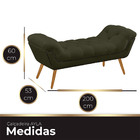 Recamier Estofada Casal King Size Ayla Veludo Chocolate