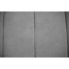 Recamier Estofada Casal King Size Luxo Veludo Cinza Claro