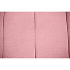 Recamier Estofada Casal King Size Luxo Veludo Rosa Bebe