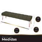 Recamier Estofada Casal Luxo Veludo Chocolate