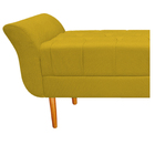 Recamier Estofado Ari 100 Cm Solteiro Suede Amarelo - Amarena
