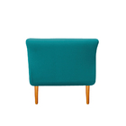 Recamier Estofado Ari 140 Cm Casal Suede Azul Turquesa - Amar