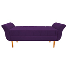 Recamier Estofado Ari 140 Cm Casal Suede Roxo - Amarena Móveis
