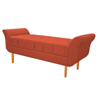 Recamier Estofado Ari 140 Cm Casal Suede Terracota - Amarena