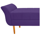 Recamier Estofado Ari 160 Cm Queen Size Corano Roxo - Amarena