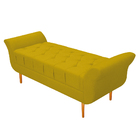 Recamier Estofado Ari 195 Cm King Size Corano Amarelo - Amare