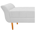 Recamier Estofado Ari 195 Cm King Size Corano Branco - Amaren