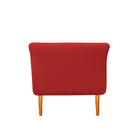 Recamier Estofado Ari 90 Cm Solteiro Corano Vermelho - Amaren