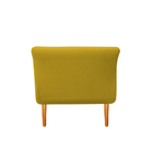 Recamier Estofado Ari 90 Cm Solteiro Suede Amarelo - Amarena