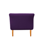 Recamier Estofado Ari 90 Cm Solteiro Suede Roxo - Amarena Móv