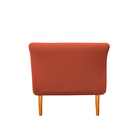 Recamier Estofado Ari 90 Cm Solteiro Suede Terracota - Amaren