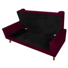 Recamier Félix King Size 195cm Suede Bordô - Amarena Móveis