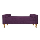 Recamier Félix King Size 195cm Suede Roxo - Amarena Móveis