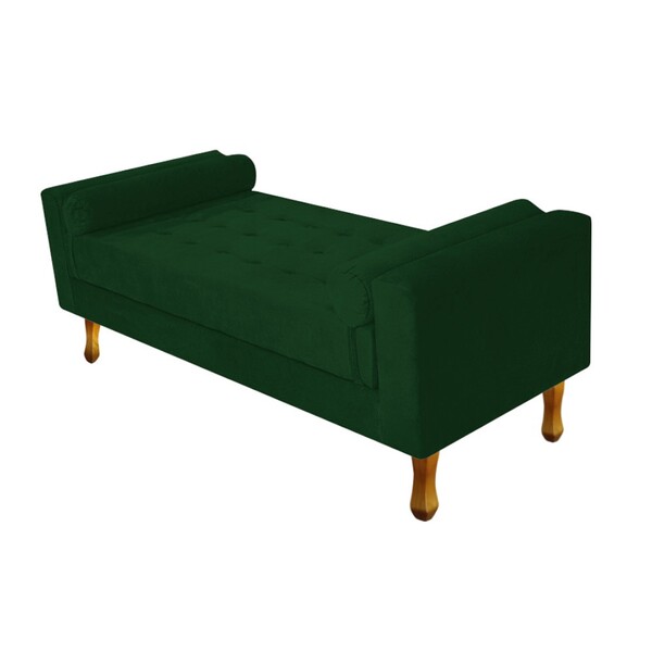 Recamier Félix King Size 195cm Suede Verde - Amarena Móveis