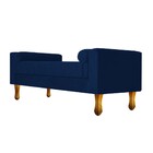 Recamier Félix Solteiro 100cm Suede Azul Marinho - Amarena Mó