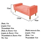 Recamier Félix Solteiro 120cm Suede Coral - Amarena Móveis