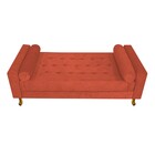 Recamier Félix Solteiro 120cm Suede Terracota - Amarena Móveis