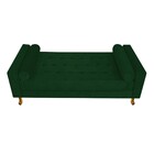 Recamier Félix Solteiro 120cm Suede Verde - Amarena Móveis